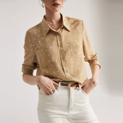 dongguan womenwear factory, dongguan womenwear  silk blouse  supplier