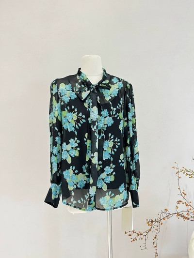 dongguan womenwear factory, dongguan womenwear  silk blouse  supplier