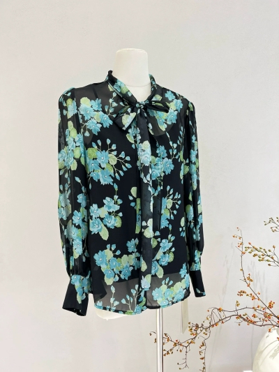 dongguan womenwear factory, dongguan womenwear  silk blouse  supplier