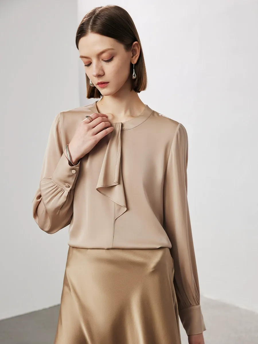 dongguan womenwear factory, dongguan womenwear  silk blouse  supplier