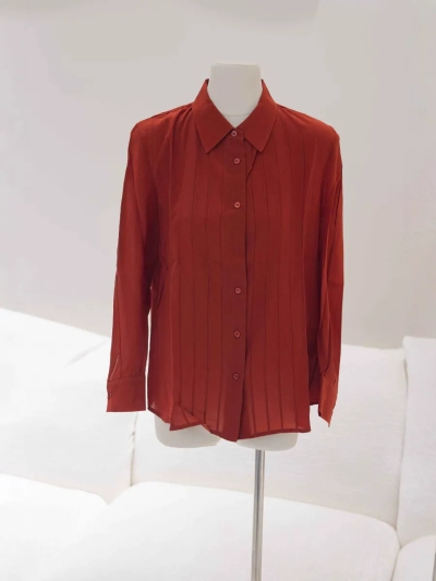 dongguan womenwear factory, dongguan womenwear silk blouse  supplier