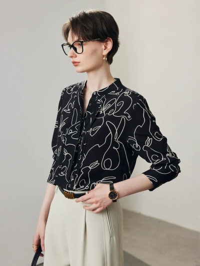 dongguan womenwear factory, dongguan womenwear silk blouse  supplier