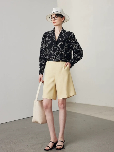 dongguan womenwear factory, dongguan womenwear silk blouse  supplier