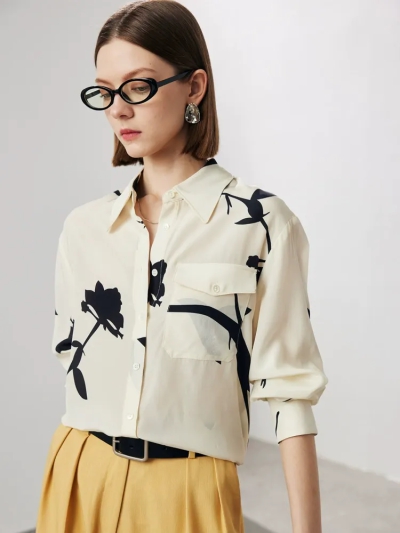 dongguan womenwear factory, dongguan womenwear silk blouse  supplier