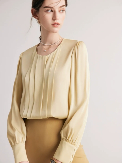 dongguan womenwear factory, dongguan womenwear silk blouse  supplier