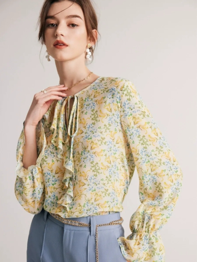 dongguan womenwear factory, dongguan womenwear  silk blouse  supplier
