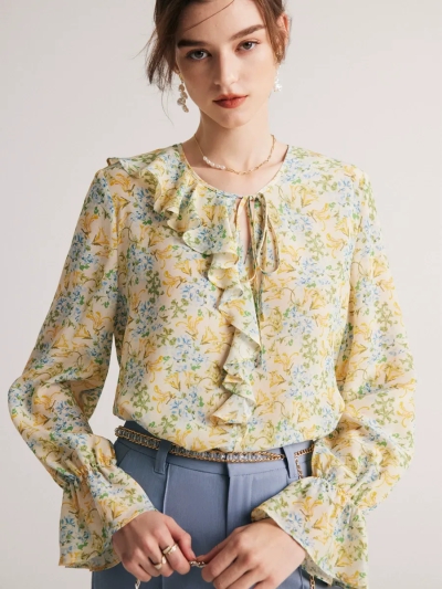 dongguan womenwear factory, dongguan womenwear silk blouse  supplier