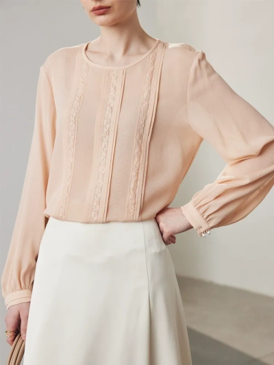 dongguan womenwear factory, dongguan womenwear  silk blouse  supplier