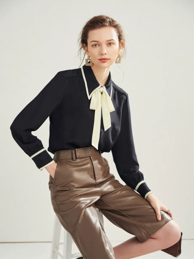 dongguan womenwear factory, dongguan womenwear silk blouse  supplier