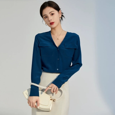 dongguan womenwear factory, dongguan womenwear silk blouse  supplier