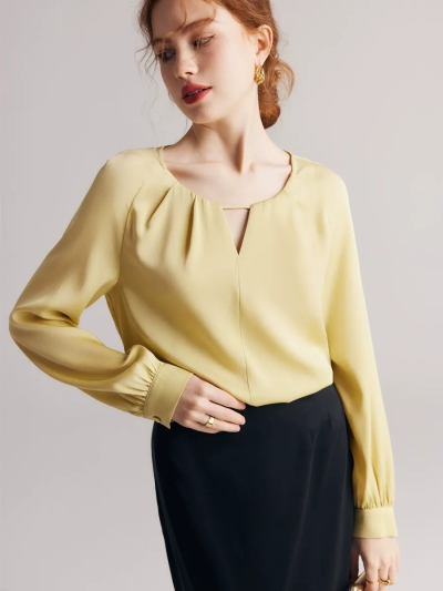 dongguan womenwear factory, dongguan womenwear silk blouse  supplier