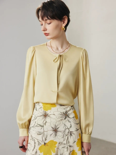 dongguan womenwear factory, dongguan womenwear silk blouse  supplier