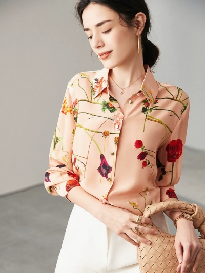 dongguan womenwear factory, dongguan womenwear silk blouse  supplier