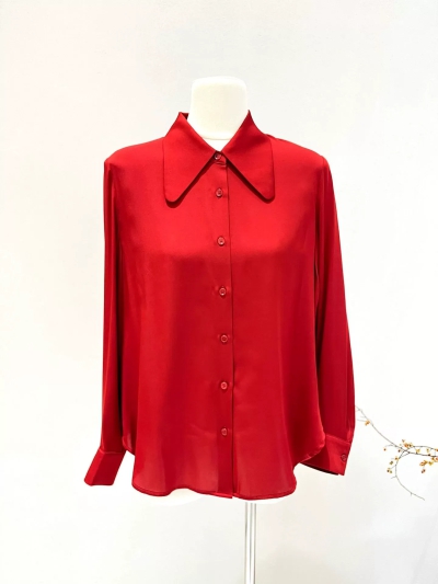 dongguan womenwear factory, dongguan womenwear  silk blouse  supplier