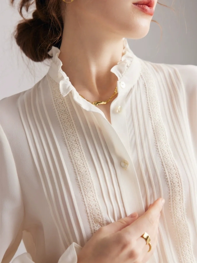 dongguan womenwear factory, dongguan womenwear  silk blouse  supplier