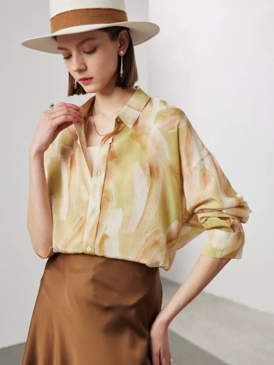 dongguan womenwear factory, dongguan womenwear silk blouse  supplier
