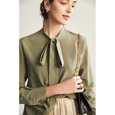 dongguan womenwear factory, dongguan womenwear  silk blouse  supplier