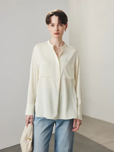 dongguan womenwear factory, dongguan womenwear  silk blouse  supplier