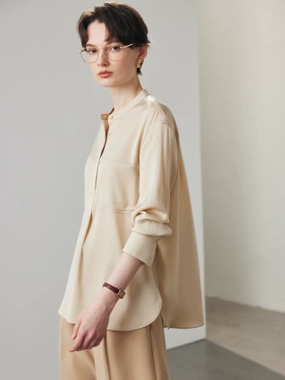 dongguan womenwear factory, dongguan womenwear  silk blouse  supplier