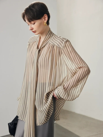 dongguan womenwear factory, dongguan womenwear silk blouse  supplier