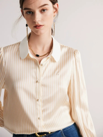 dongguan womenwear factory, dongguan womenwear  silk blouse  supplier
