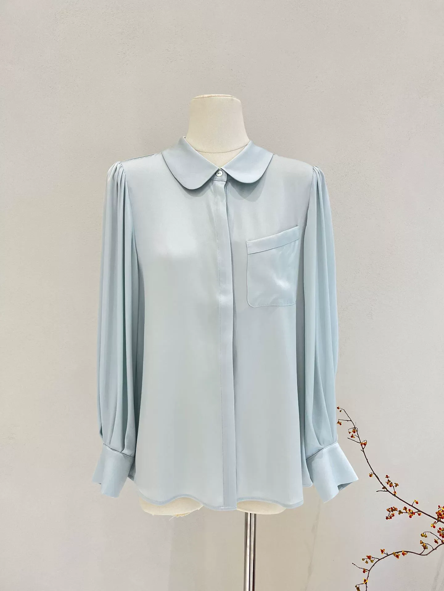 dongguan womenwear factory, dongguan womenwear  silk blouse  supplier