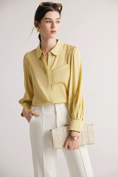 dongguan womenwear factory, dongguan womenwear  silk blouse  supplier