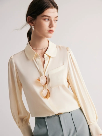 dongguan womenwear factory, dongguan womenwear silk blouse  supplier