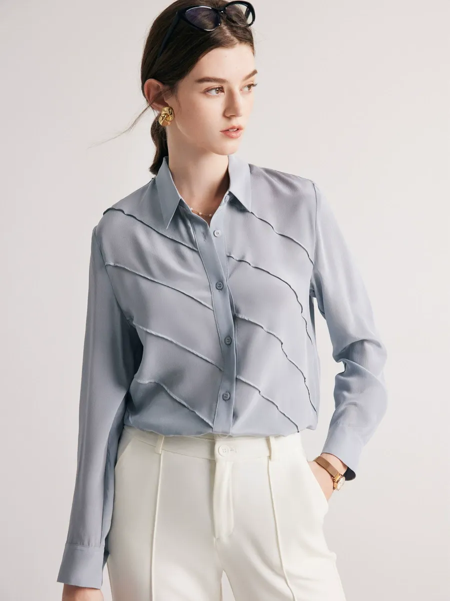 dongguan womenwear factory, dongguan womenwear  silk blouse  supplier