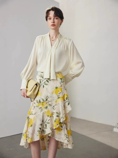dongguan womenwear factory, dongguan womenwear  silk blouse  supplier