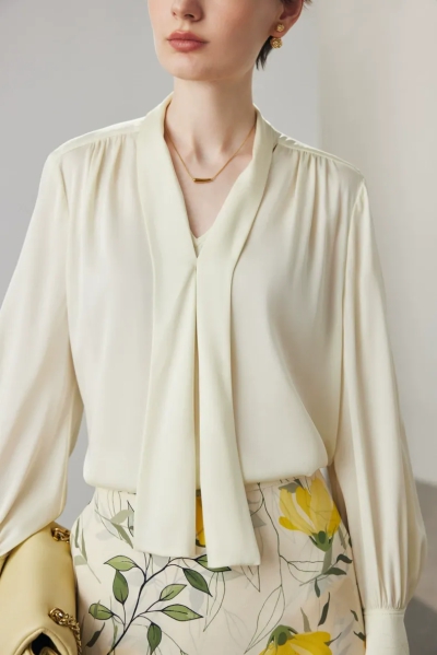 dongguan womenwear factory, dongguan womenwear  silk blouse  supplier