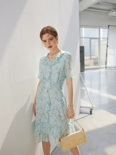 dongguan dress factory, dongguan dress  silk dress  supplier