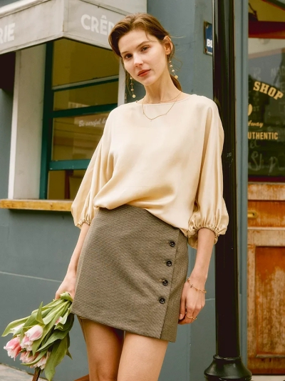 dongguan womenwear factory, dongguan womenwear silk t shirt  supplier