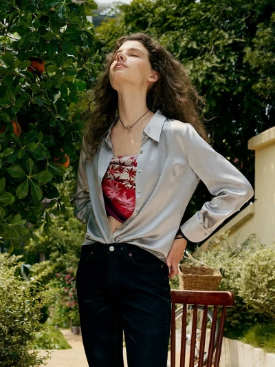 dongguan womenwear factory, dongguan womenwear silk blouse  supplier