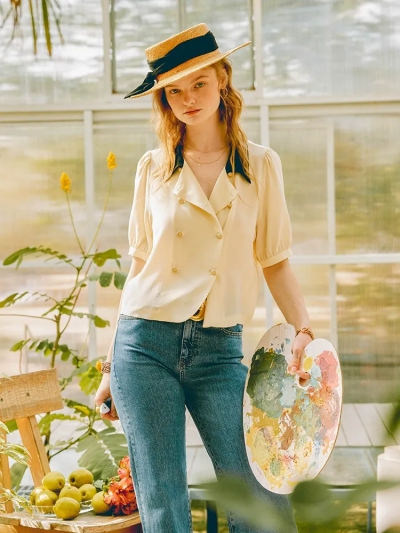 dongguan womenwear factory, dongguan womenwear silk blouse  supplier