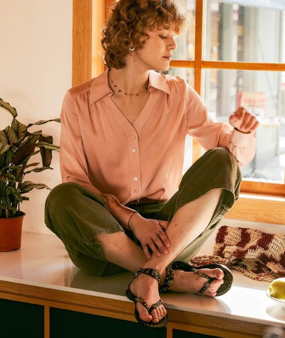 dongguan womenwear factory, dongguan womenwear silk blouse  supplier