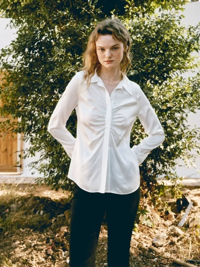 dongguan womenwear factory, dongguan womenwear silk blouse  supplier