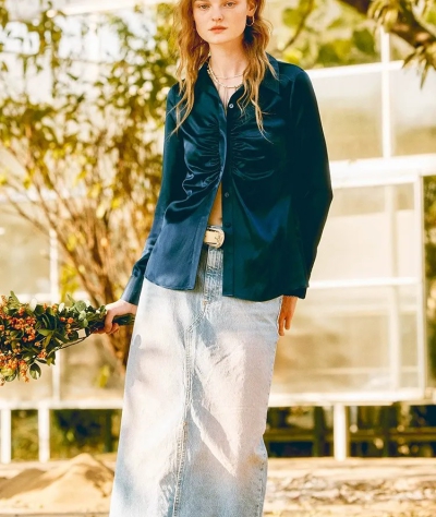 dongguan womenwear factory, dongguan womenwear silk blouse supplier