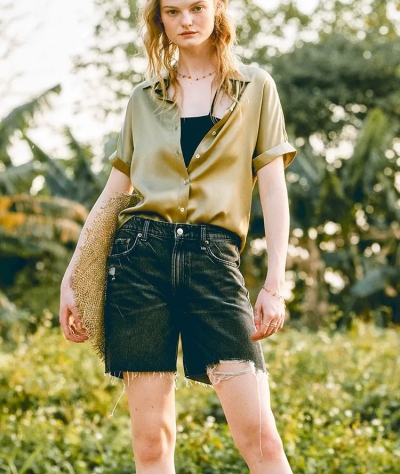 dongguan womenwear factory, dongguan womenwear silk blouse  supplier