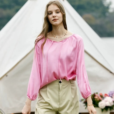 dongguan womenwear factory, dongguan womenwear  silk blouse  supplier