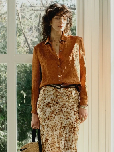 dongguan womenwear factory, dongguan womenwear silk blouse  supplier
