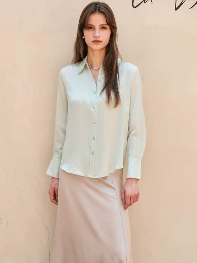 dongguan womenwear factory, dongguan womenwear silk blouse  supplier