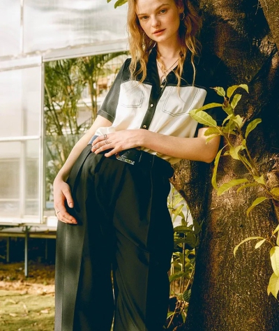 dongguan womenwear factory, dongguan womenwear silk blouse  supplier