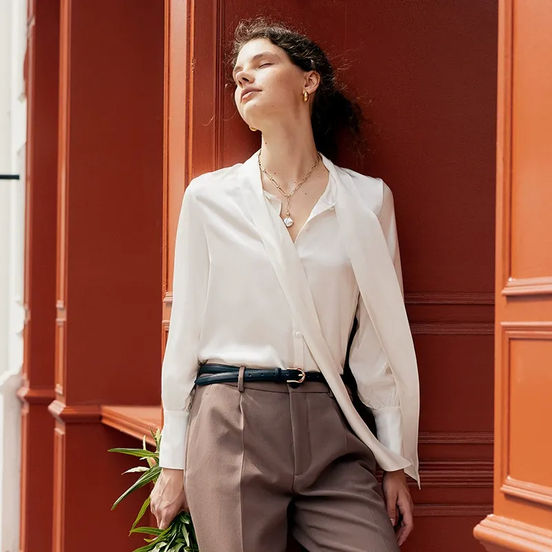 dongguan womenwear factory, dongguan womenwear  silk blouse  supplier