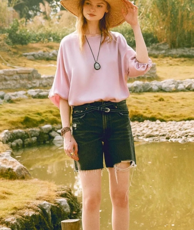dongguan womenwear factory, dongguan womenwear silk t shirt  supplier