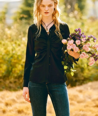 dongguan womenwear factory, dongguan womenwear silk blouse supplier