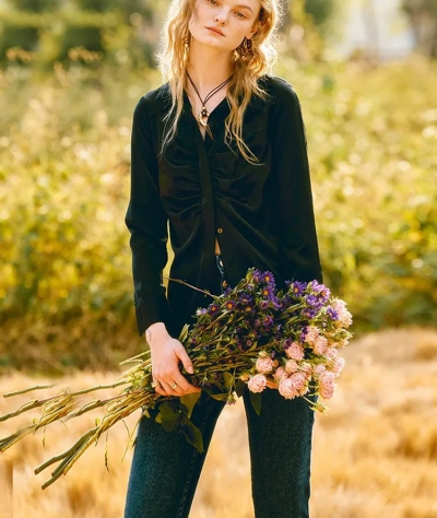 dongguan womenwear factory, dongguan womenwear silk blouse supplier