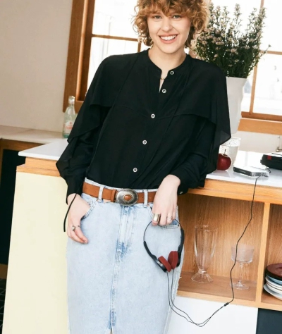 dongguan womenwear factory, dongguan womenwear  silk blouse  supplier
