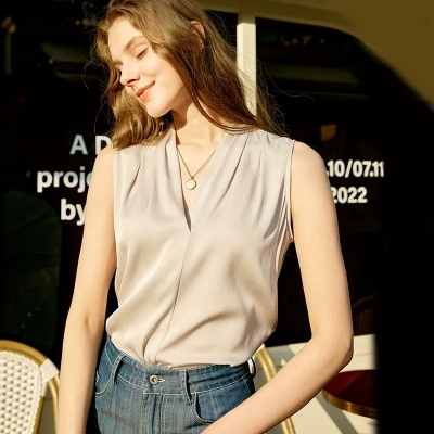 dongguan womenwear factory, dongguan womenwear silk top  supplier