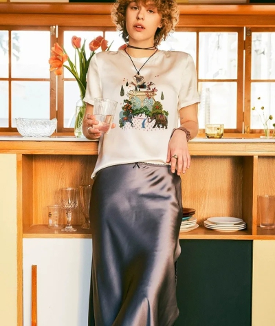 dongguan womenwear factory, dongguan womenwear silk top  supplier